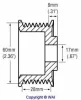 Превью - 24-82270 WAIGLOBAL Ременный шкив, генератор (фото 2)