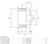 Превью - AP0078(BOSCH) AS-PL Ременный шкив, генератор (фото 4)