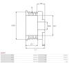 Превью - AP9007 AS-PL Ременный шкив, генератор (фото 3)