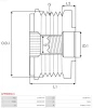 Превью - AFP0050(V) AS-PL Механизм свободного хода генератора (фото 4)