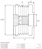 Превью - AFP0117(LITENS) AS-PL Механизм свободного хода генератора (фото 4)
