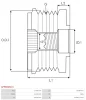 Превью - AFP6009(V) AS-PL Механизм свободного хода генератора (фото 4)