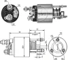 ZM 2-595 ZM Тяговое реле, стартер