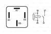 Превью - 0 332 019 457 BOSCH Реле, рабочий ток (фото 3)