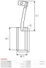 Превью - AB4003S AS-PL Угольная щетка, генератор (фото 2)