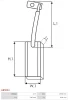 Превью - AB5004 AS-PL Угольная щетка, генератор (фото 2)