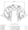 Превью - ARC0200(BOSCH) AS-PL Выпрямитель, генератор (фото 3)