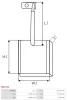 Превью - SB2010 AS-PL Угольная щетка, стартер (фото 2)