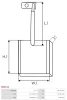Превью - SB6014 AS-PL Угольная щетка, стартер (фото 2)