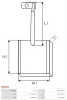 Превью - SB9004 AS-PL Угольная щетка, стартер (фото 2)
