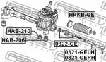 Thumbnail - HAB-210 FEBEST Подвеска, рулевое управление (фото 2)