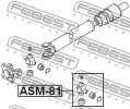 Thumbnail - ASM-81 FEBEST Шарнир, продольный вал (фото 2)