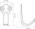 Thumbnail - SMP-51802-1 STARFIX Крючок-вешалка №2 полимер (фото 2)