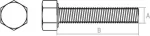 Thumbnail - SMZ1-13478-10 STARFIX Болт шестигранный М6х25 мм цинк класс прочности 5.8 DIN 933 10 штук (фото 3)