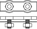 Thumbnail - SM-42875-1 STARFIX Зажим для стальных канатов двойной 8 мм duplex (фото 2)