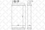 Thumbnail - 10-35001-SX STELLOX Теплообменник, отопление салона (фото 1)