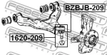 Thumbnail - BZBJB-209 FEBEST ремонтный комплект, несущие / направляющие шарниры (фото 2)