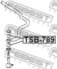Thumbnail - TSB-789 FEBEST Подвеска, стойка вала (фото 2)