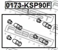 Thumbnail - 0173-KSP90F FEBEST Комплект направляющей гильзы (фото 2)