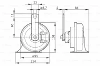 0 986 AH0 507 BOSCH Звуковой сигнал