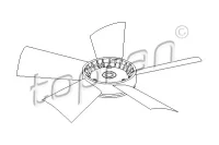 401 191 TOPRAN Крыльчатка вентилятора, охлаждение двигателя