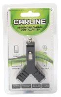 CH-2URB CARLINE Адаптер прикуривателя 12 / 24 В, 2 х USB, c подсветкой, выходные данные 5 В /до 2.1 А
