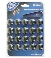 Колпачки пластиковые черные Ключ 21 20шт. BIMECC BV21-000