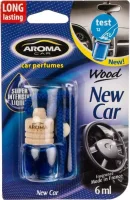 A63110 AROMA CAR Ароматизатор Wood NEW CAR, 6 мл, подвесной жидкий