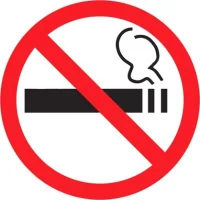 Знак-наклейка Курить запрещено 200x200 мм REXANT 56-0035