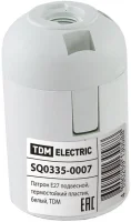 Патрон для лампочки Е27 термопластиковый подвесной TDM SQ0335-0007