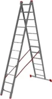 Лестница двухсекционная алюминиевая 553 см 10,2 кг STARTUL Pro PROSTARTUL ST9947-12