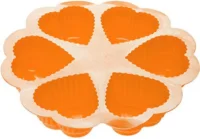 Форма для выпечки силиконовая круглая 25х4,5 см оранжевая PERFECTO LINEA 20-018814