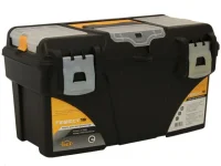 Ящик для инструмента пластмассовый ГЕФЕСТ 18 с коробками металлические замки IDEA М2942