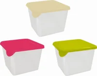 Контейнер пластиковый для пищевых продуктов Браво квадратный 0,75 л GIARETTI GR1031МИКС
