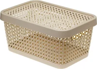 Коробка для хранения вещей пластиковая 4,5 л Пирула белая IDEA М2348