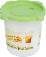 Контейнер пластиковый для пищевых продуктов круглый Good Day 0,8 л салатный BEROSSI ИК54938000