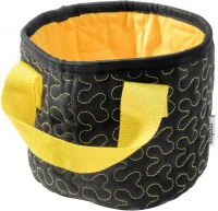 Корзина для хранения вещей текстильная Assol XS черный/желтый BEROSSI 17-719-00130