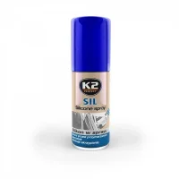 Смазка силиконовая для консервации резиновых и пластмассовых элементов, отталкивает пыль, устойчива к воздействию воды, аэрозоль, 50 мл K2 K635