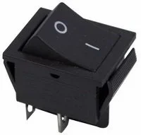 Выключатель клавишный ON-OFF черный REXANT 36-2310
