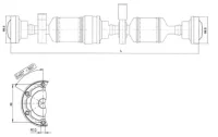 28107 GKN SPIDAN/LOEBRO Кардан (Карданный вал)