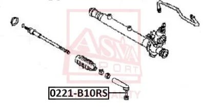 Наконечник поперечной рулевой тяги ASVA 0221-B10RS
