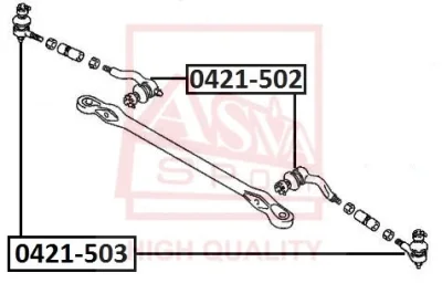 0421-503 ASVA Наконечник поперечной рулевой тяги