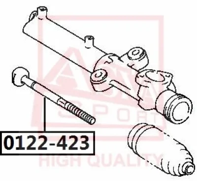 Осевой шарнир, рулевая тяга ASVA 0122-423