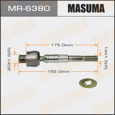 Осевой шарнир, рулевая тяга MASUMA MR-6380