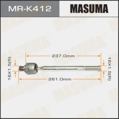 Осевой шарнир, рулевая тяга MASUMA MR-K412