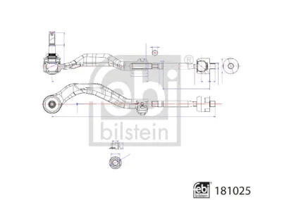 181025 FEBI Поперечная рулевая тяга