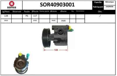 SOR40903001 EAI Гидравлический насос, рулевое управление