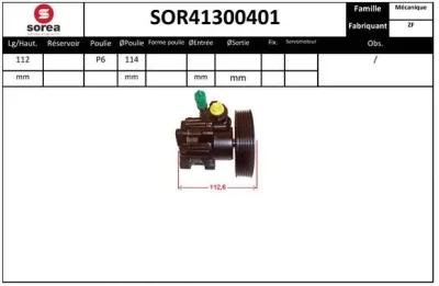 SOR41300401 EAI Гидравлический насос, рулевое управление