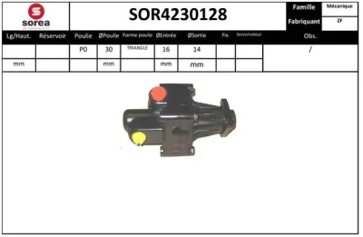 SOR4230128 EAI Гидравлический насос, рулевое управление