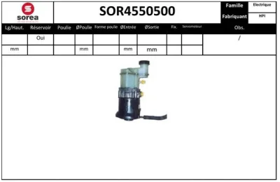 SOR4550500 EAI Гидравлический насос, рулевое управление
